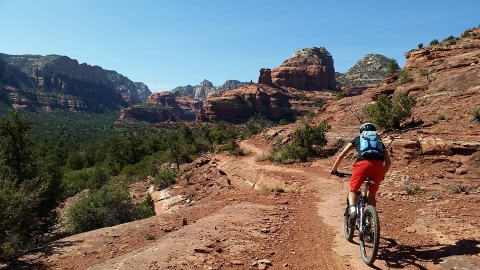 Slightly more technical on the Mescal Trail