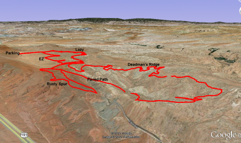 Brand Trails of Moab, EZ - Deadman's Ridge - Lazy Loop