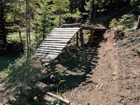 Nice built structures on the course.