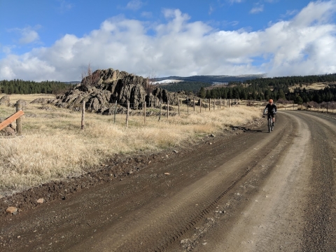 Some awesome rock features on Bates Lane.