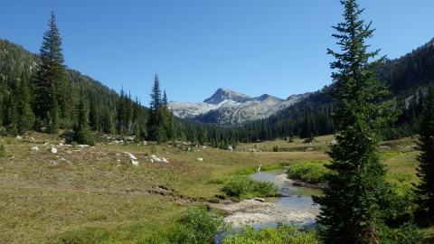 Eagle Cap framed in the Lostine Basin