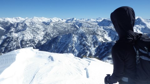 Looking deep into the heart of the Wallowas from the summit of China Cap.