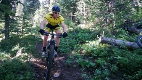 Charging the descent.