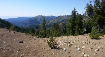 Looking west toward Squaw Creek.