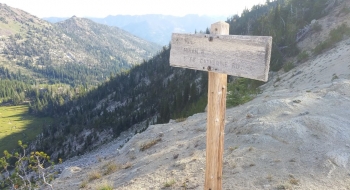 Junction sign on Sand Pass