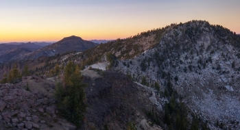 China Cap (left) and Granite Butte (right).