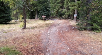 If you are heading up to the trail from Boulder Park, go up this road.