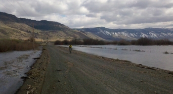 Alicel Lane during a flood year in spring. 