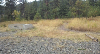 ATV loading doc, with the trail ending seen on the right. 