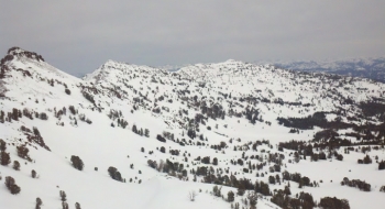 Looking East at Wing Ridge, from the ridge below Aneroid Summit 