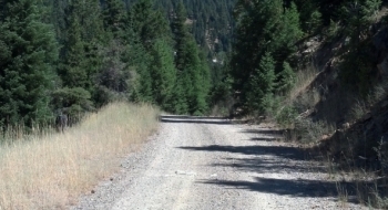 The gravel climb just before the quarry. The Crest trail is, well, on the crest of the ridge above.