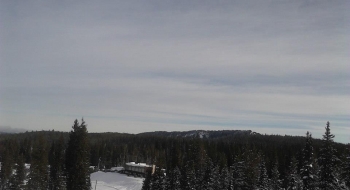 Looking at the lodge from Schuss Alley