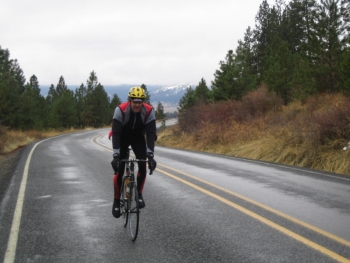 The top of Moore Hill, the toughest climb at PJ.