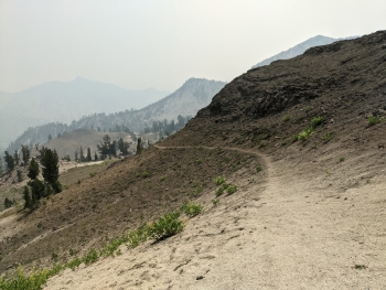 The Martian landscape near the high point of the trail. 