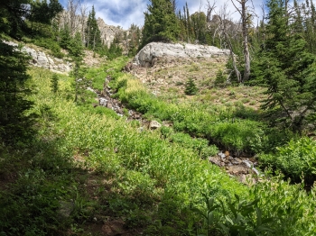 Creek for mining. 