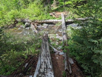 2nd water crossing at Trout Creek