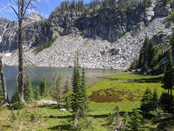 West shoreline of Pop Lake