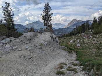 The Matterhorn on the left, seen near the pass. 