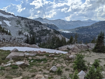 Mirror Lake in the distance.