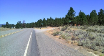 The turn-off seen from Hwy 7 after Phillips Lake