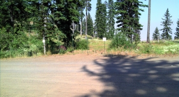 The entrance to the trail off Road 65
