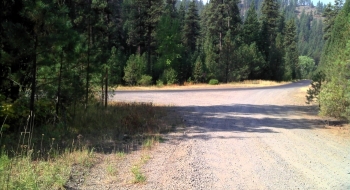 This gravel road off of the paved Wallowa Loop Road (just south of Ollokot Campground) is one way to drive or bike up to the ridge and catch the trail. 