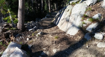 Near the junction with Sand Pass Trail. 