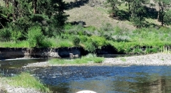 The Grande Ronde River. When the water levels are down in the summer it can be forded.