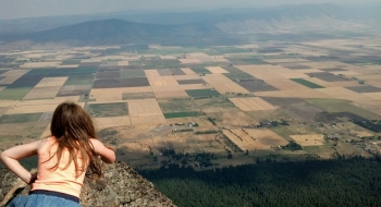 View of Grande Ronde Valley with Mt. Harris seen on the right.