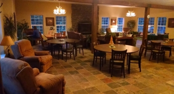 Inside the Cornucopia Lodge