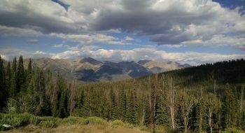 View of the Boulder Mountains from Galena Pass