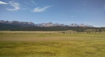 The view of the Sawtooth Mountains from the Williams Creek Trailhead is astounding. 