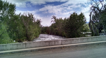 Eagle Creek is crossed twice during the loop. 