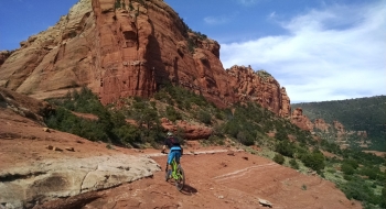 Climbing up the the saddle near the start of Hangover