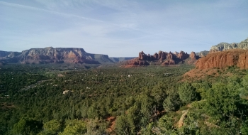 A look at Sedona to the north. 
