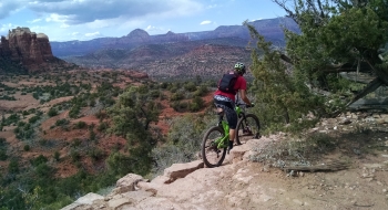 The start of the descent on the Hiline Trail