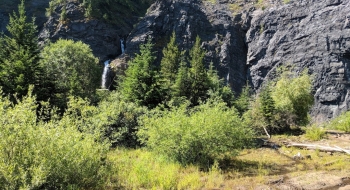 Waterfall at the quarry