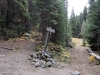 The end of the trail at North Minam Meadows. 
