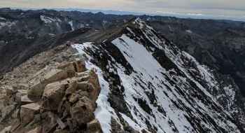 View southwest from Sacajawea Summit