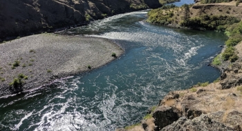 You come down to the Snake river near Saddle Creek.