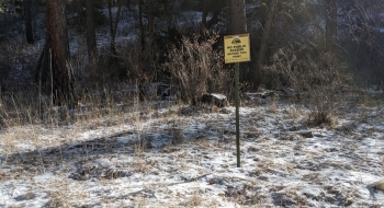 Welcome sign by the Zumwalt people.