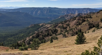 Looking west across the Minam.