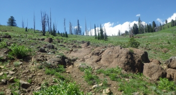 Some challenging, but awesome geological features on the trail. 