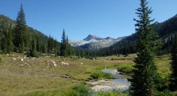 Eagle Cap framed in the Lostine Basin