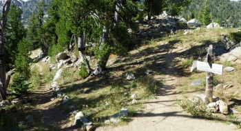 A visual of China Cap from Burger Butte summit.