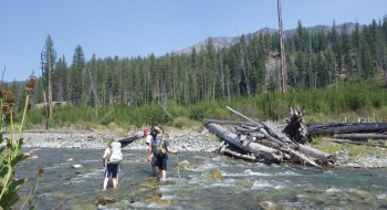 Crossing the Imnaha in late August.