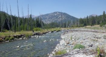 The river where the Deadman Trail comes across. 