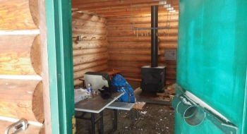 A look inside the shelter. A look inside the shelter.