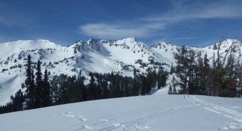 Looking west of Blue Creek Saddle
