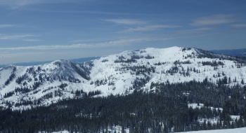 Squaw Butte as seen from the eastern side of the basin.